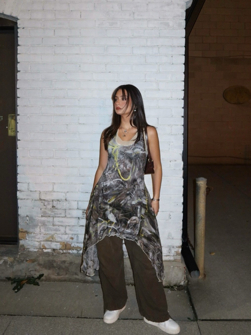Diesel Print & Mesh Dress - Picture 2 of 5